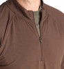 Free Fly Bamboo Flex Quarter Zip Men's 3XL Mustang Brown Long Sleeve Pullover gallery