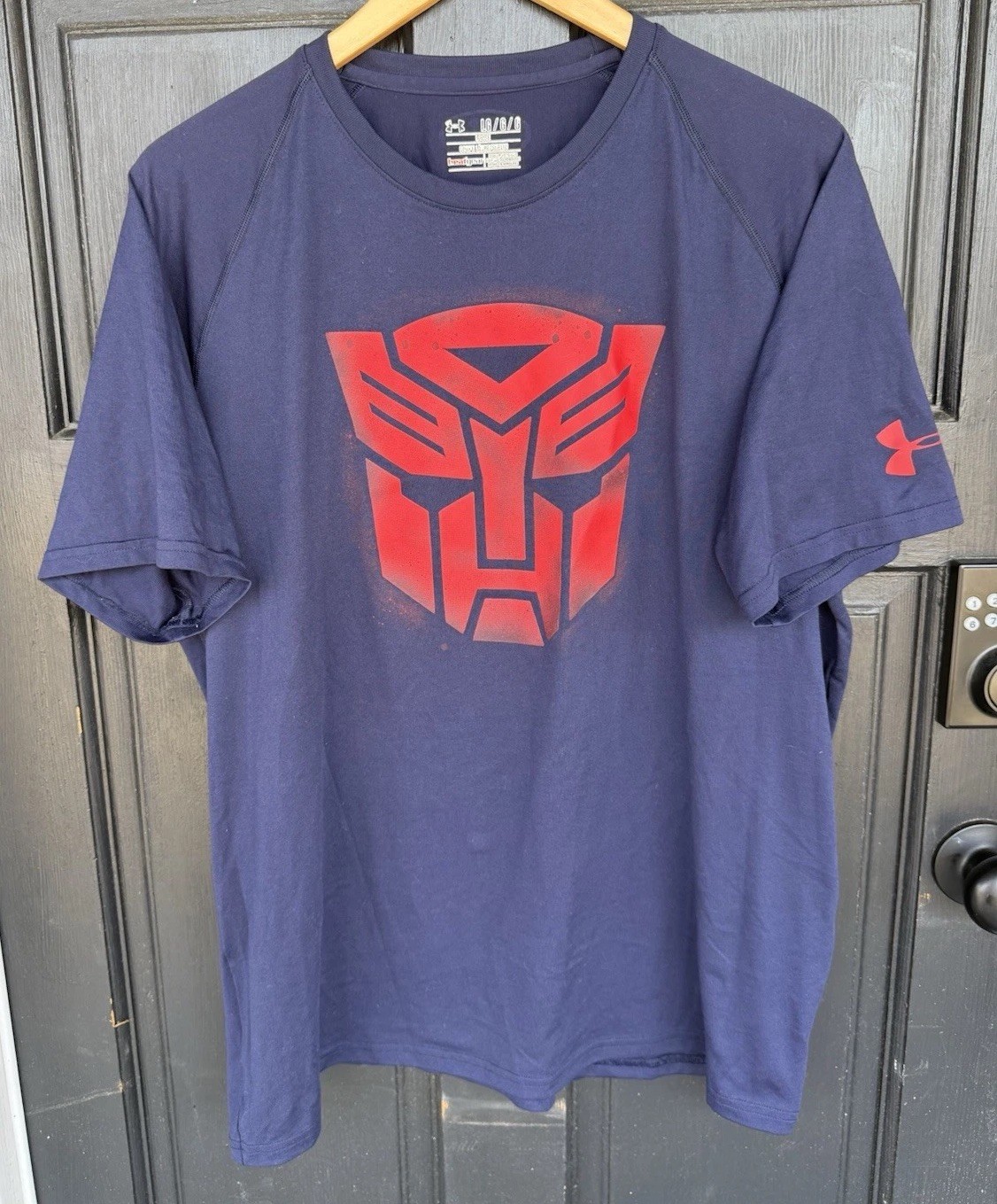 RARE Under Armour x Transformers Autobots Crest Alter Ego T-Shirt Mens Large gallery