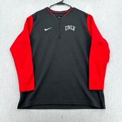 UNLV Rebels Nike Pullover Mens XL Black Dri-Fit Quarter Zip Long Sleeve
