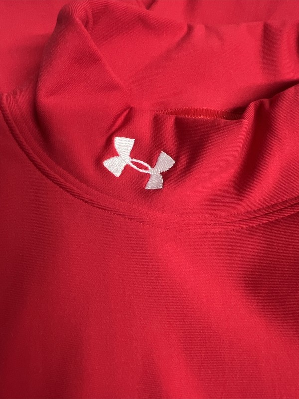 Red Under Armour Long Sleeve Compression Shirt 208554 EUC Fast Shipping!! gallery