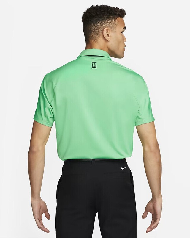 Nike Golf Tiger Woods Collection Striped Polo DR5318-363 Green Cactus Men's M gallery