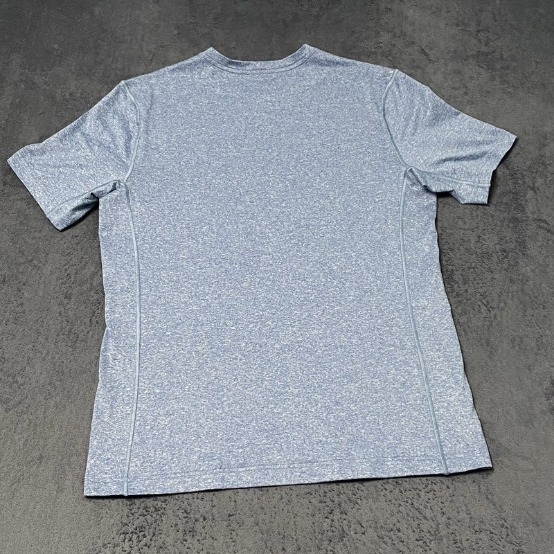 REI Co-op Shirt Mens M Blue Graphic CampStack Tech Tee Stretch Performance UPF gallery