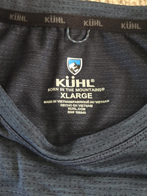 WOW! NEW! Kuhl Engineered Crew Pullover Men XL Shirt Blue UPF Long Sleeve gallery