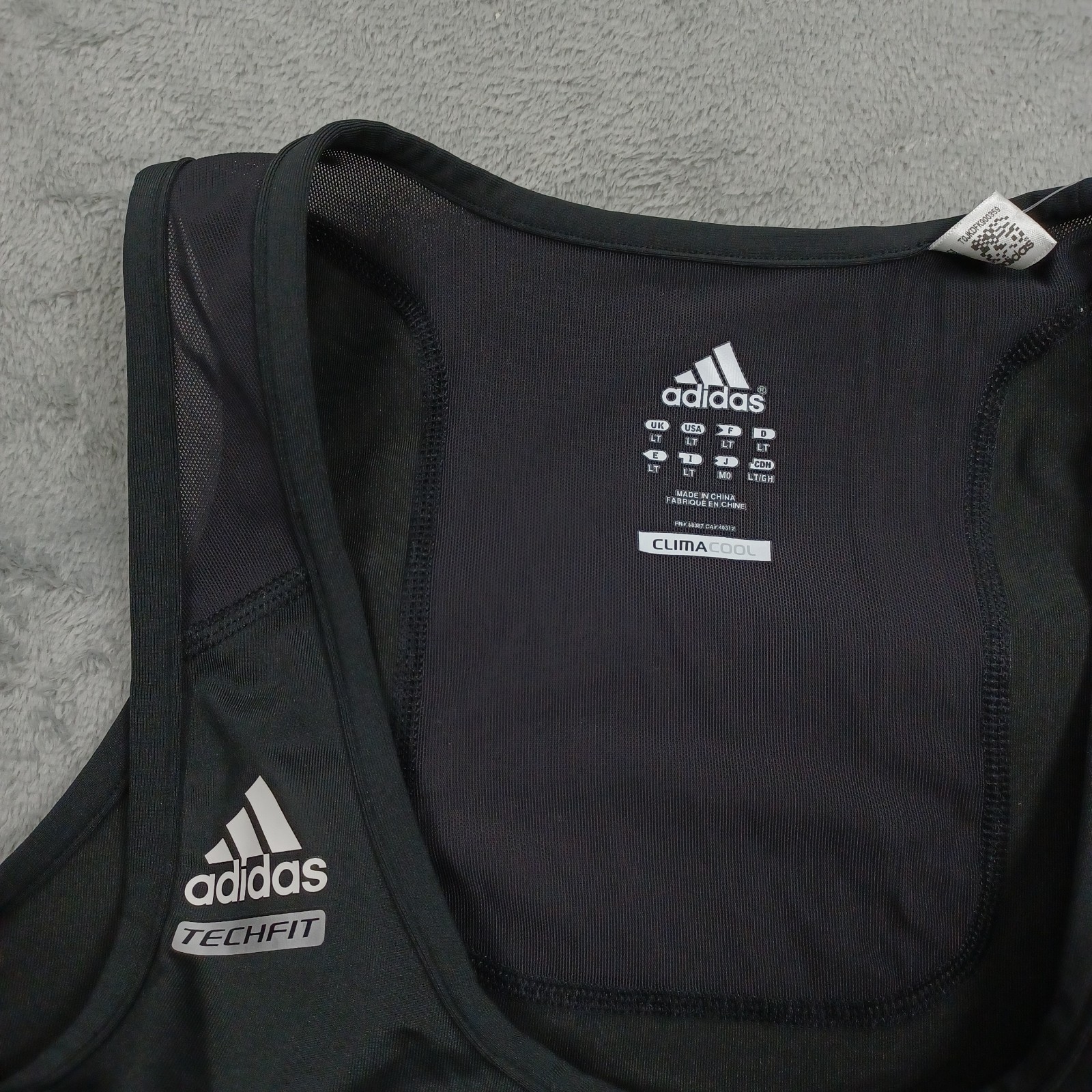 Adidas Tank Mens Large Tall LT Black Techfit Compression NWT Basketball gallery