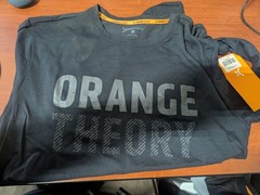 Orange Theory Mens Size Black Small Sleeve Activewear OTF