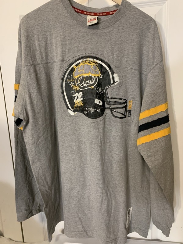 Vintage Ecko Unltd Jersey Mens Sz XL Gray Black Yellow Baggy Hip Hop Y2K gallery