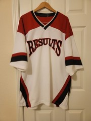 Vintage Results Mens Baseball Jersey Adult XXL White