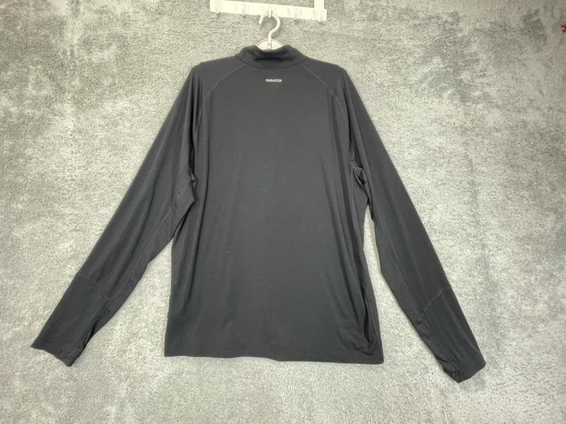 Paradox Pullover Mens XL Black Drirelease Repreve 1/4 Zip Long Sleeve Shirt gallery