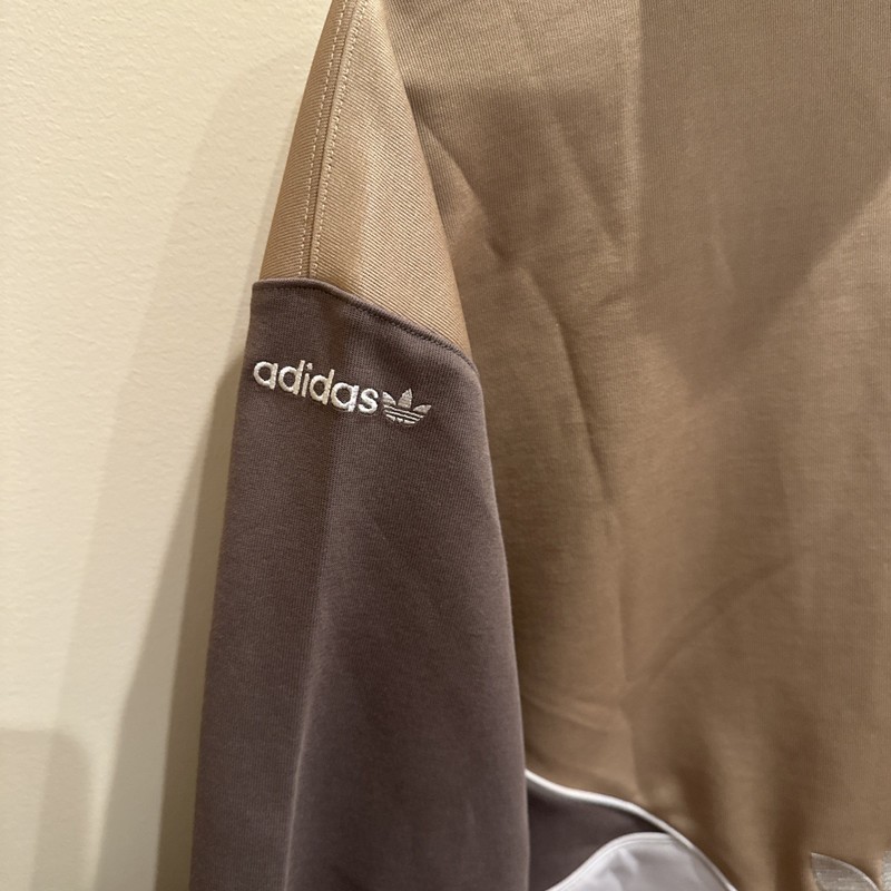 Adidas Originals Men’s ADICOLOR CUTLINE TRACK TOP IU2365 Beige Size LARGE gallery