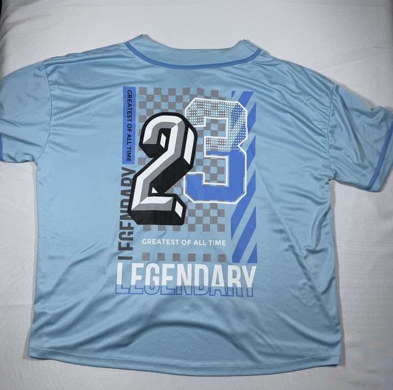 Michael Jordan East West Legendary #23 Men's Carolina Blue 5XL Baseball Jersey gallery