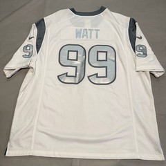 Nike Houston Texan Astro JJ Watt 99 NFL Embroider Jersey XXL Silver Special-7708