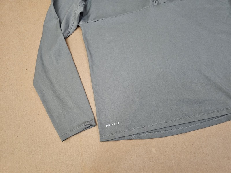 Nike 1/4 Zip Pullover Men's Medium Gray Atlanta Hawks Dri Fit NBA gallery