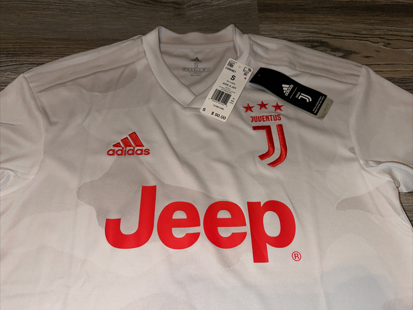 NWT Adidas Juventus 19/20 Authentic Away Soccer Jersey DW5461 Mens Size:small gallery