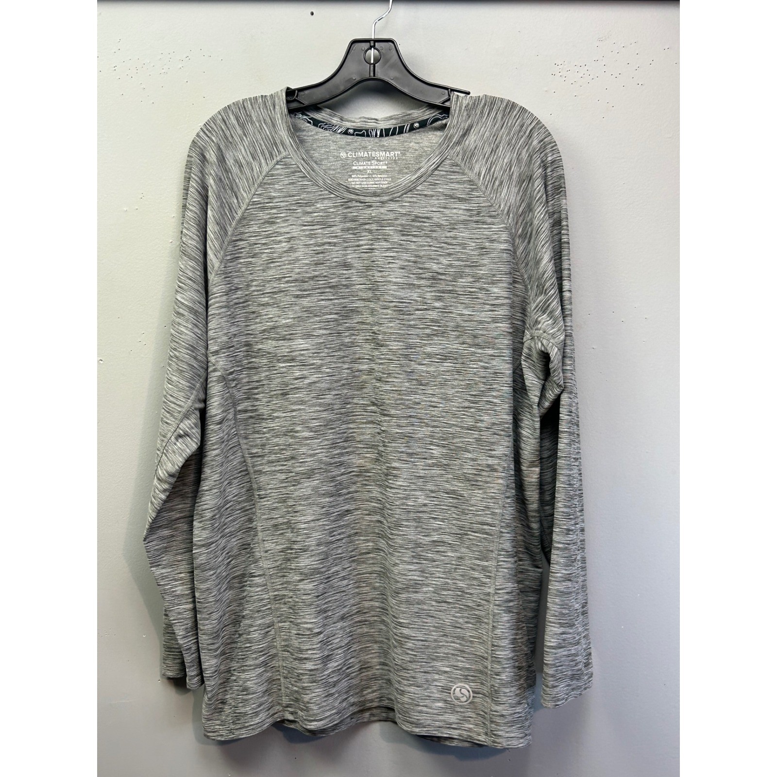 Climatesmart Base Layer Men XL Grey Climate Sport Midweight Space Dye LS gallery