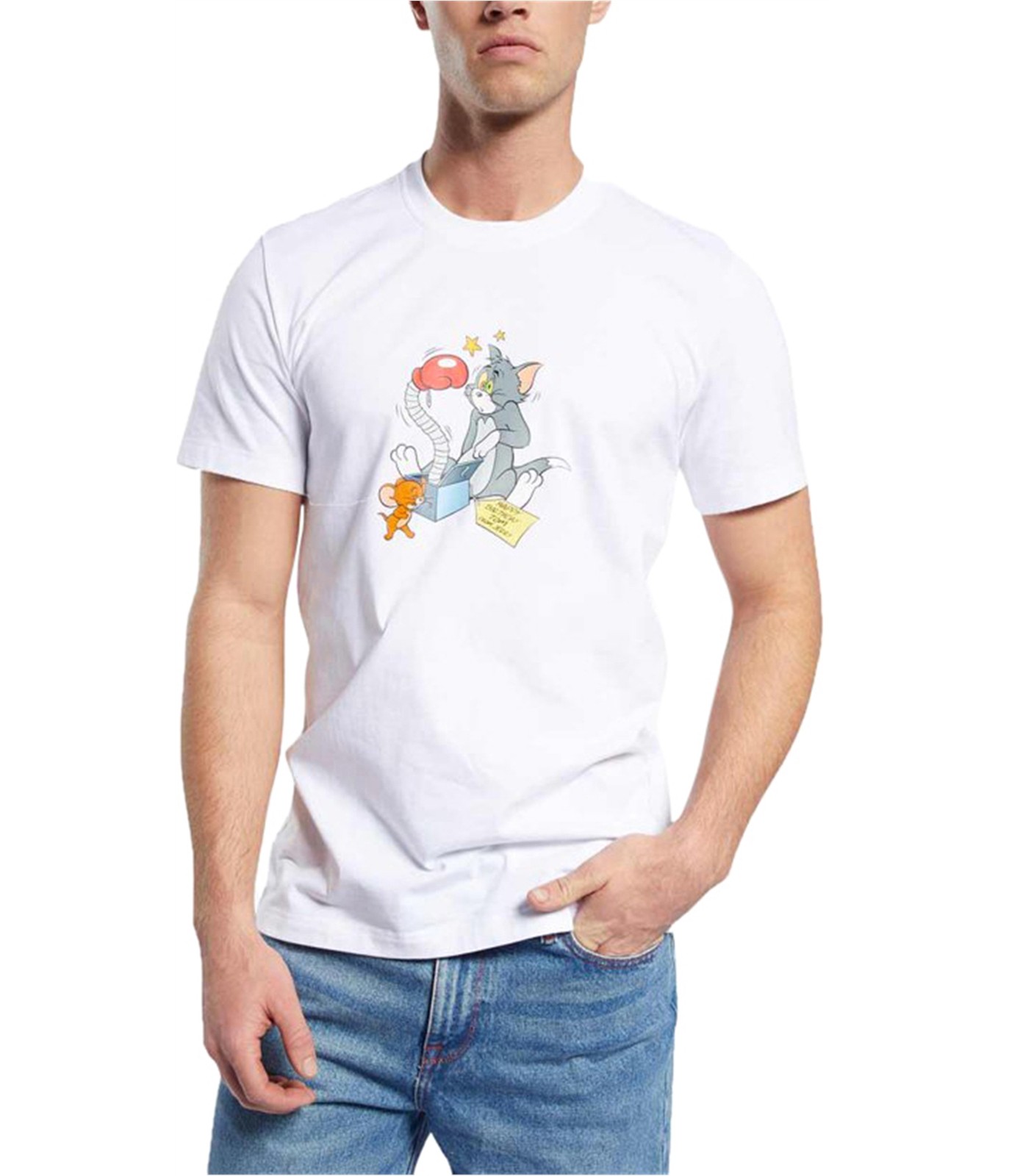 Reebok Mens Tom and Jerry Birthday Graphic T-Shirt gallery