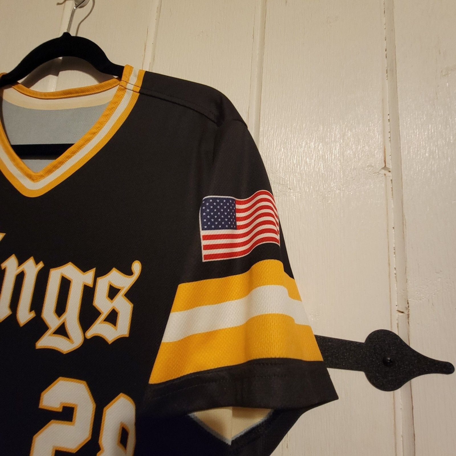 Pro Look Mens Jersey Top Black Short Sleeve Kings #28 Size 38 gallery