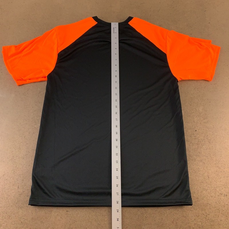 Lot of 2 Badger Sport Men's Medium Black Safety Orange Breakout Performance Tees gallery