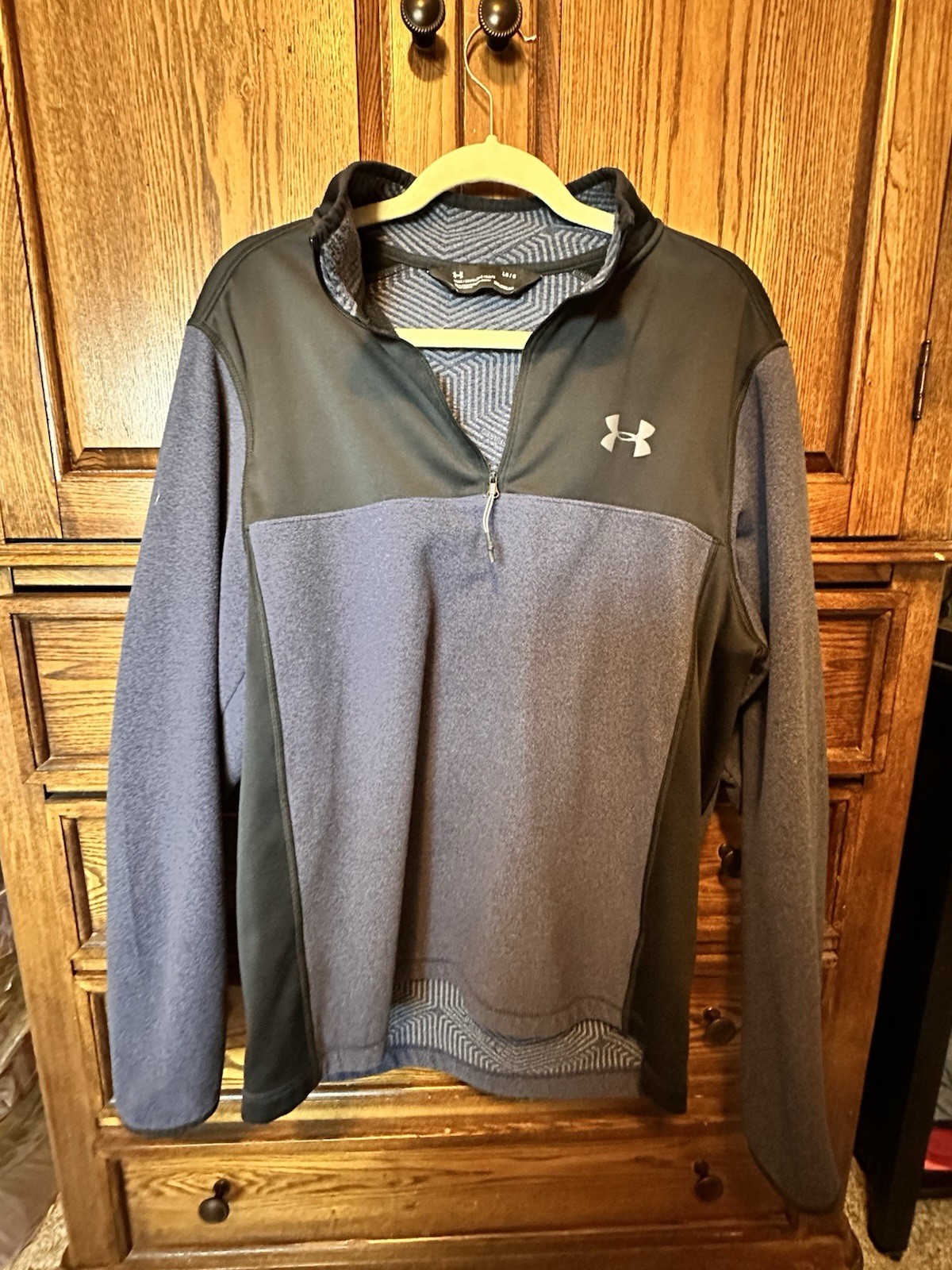 Under Armour Men's Quarter Zip Pullover Two Tone Large gallery