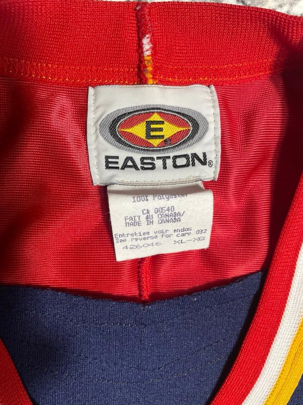 Snap-On Sports Jersey Size XL Red Blue Yellow Number 19 gallery