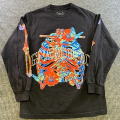 Gnarcotic Long Sleeve T Shirt Mens M Black Graphic Streetwear Skeleton