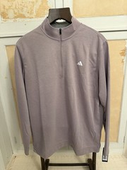 adidas Mens Elevated 1/4 Zip Pullover XL Prelov Fig Long Sleeve Activewear