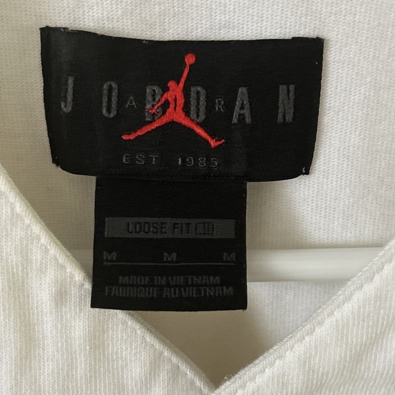 Nike Jordan Flight MVP Men's Loose FIT Baseball Jersey TOP, White. Size Medium gallery