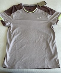 Nike Dri-FIT Slam Melbourne Tennis Shirt Platinum Violet Men Sz Large FD5195-019