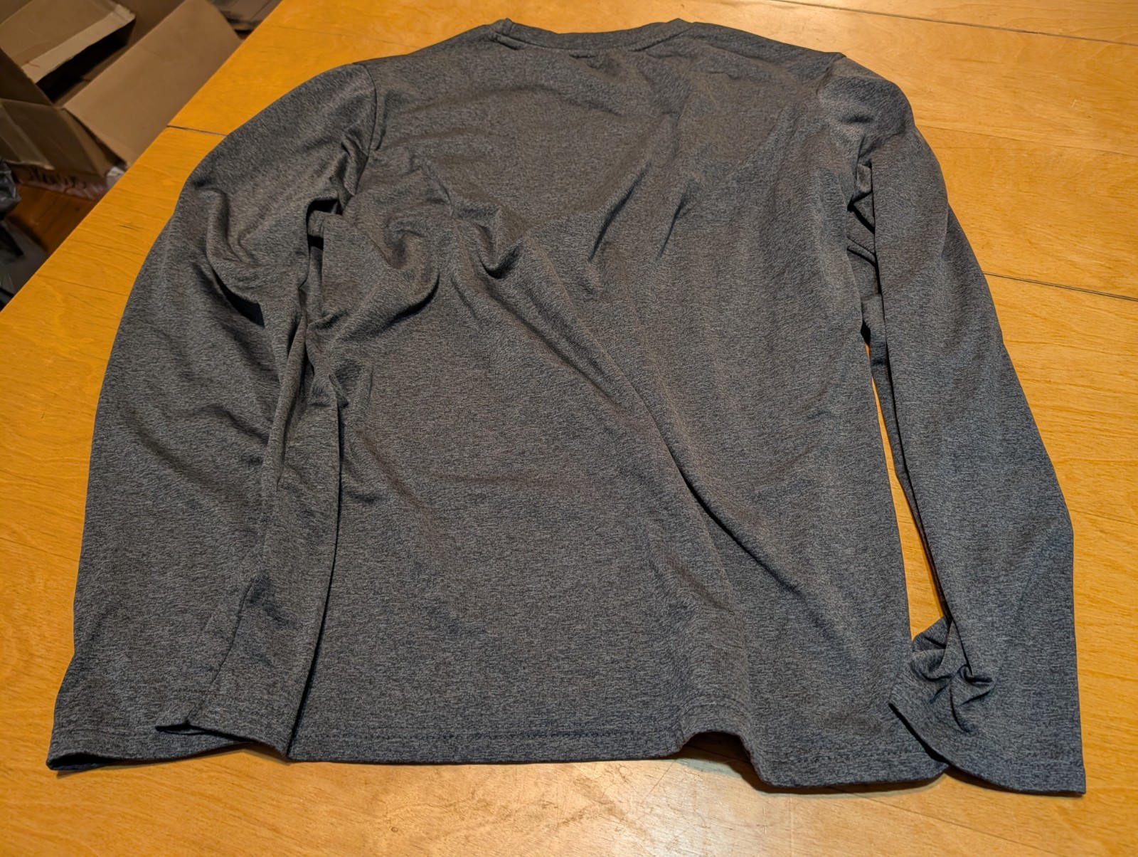 Eddie Bauer FreeDry Mens Performance Shirt Long Sleeves XL Activewear Gray gallery