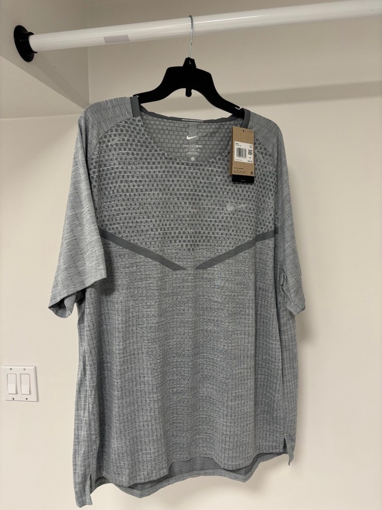 Nike Men's Core Dri-FIT ADV Techknit Short Sleeve Running Shirt DM4753-084 XXL