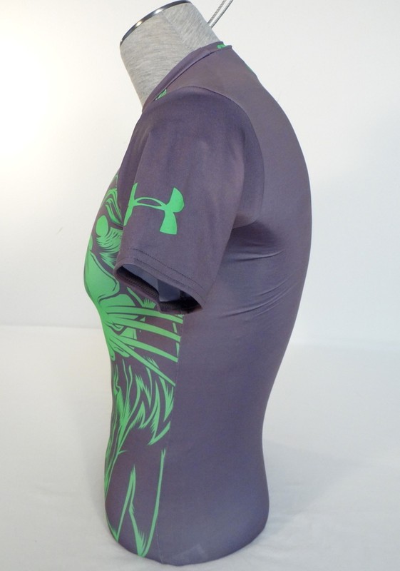 Men's Under Armour Beast Lion Compression Shirt Gray Short Sleeve 888284790424 gallery