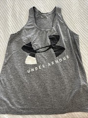 Under Armour Large Grey Tank Activewear Fitness Outfit Women’s SUMMER SALE