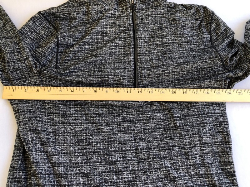 LULULEMON Men’s Surge Warm Half Zip 1/2 Rulu Pullover Texture Black/White Size M gallery