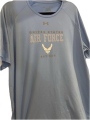 Under Armour The Tech Tee XL Blue US AirForce Retired T-shirt Military Veteran