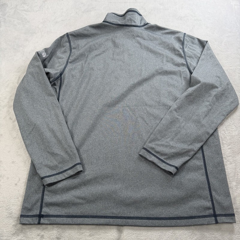 The North Face Pullover Mens XL Gray Fleece Quarter Zip Morgan Stanley Logo gallery