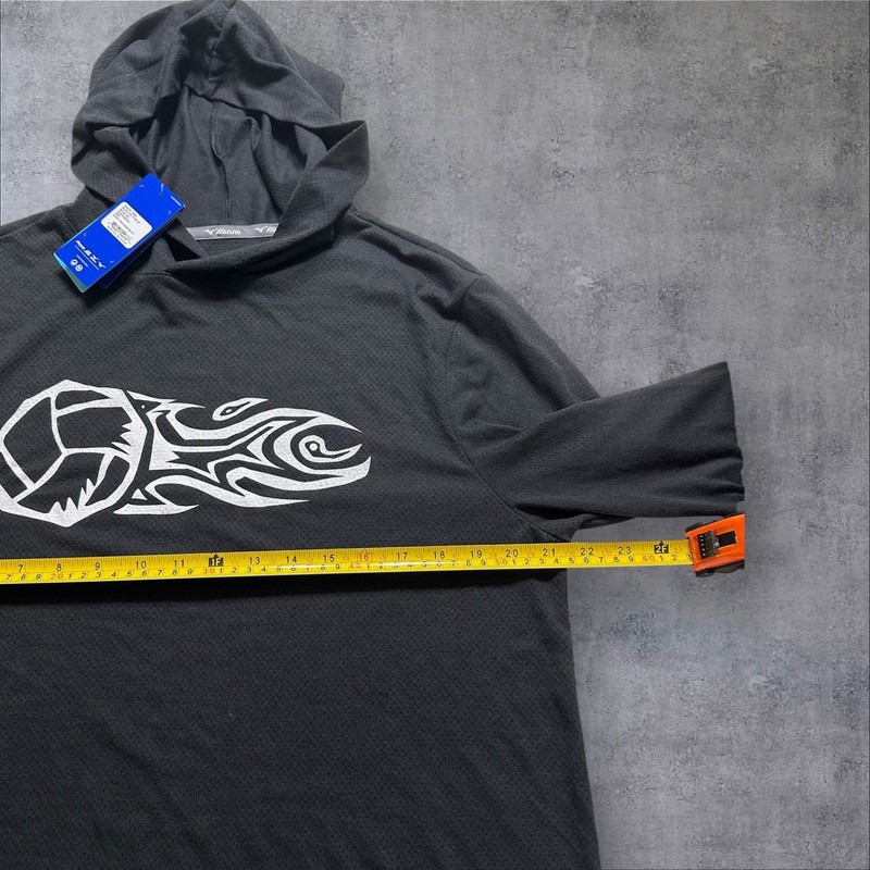 Mizuno Training Hoodie Men Large Black Long Sleeve Baseball Performance New gallery