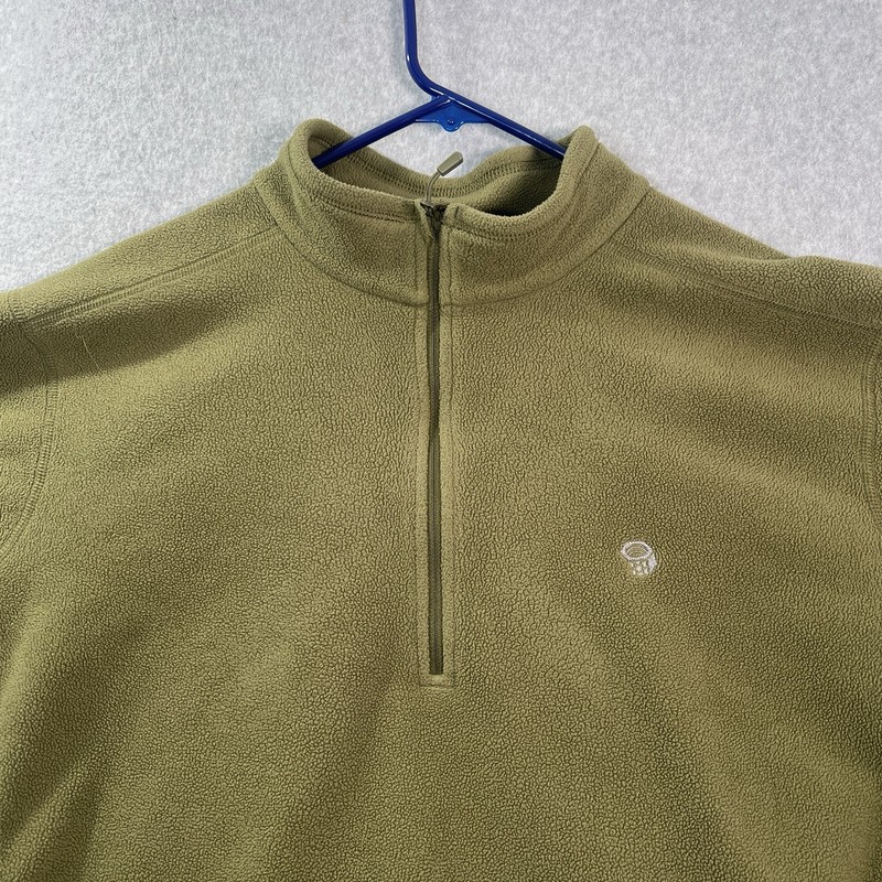 Mountain Hardwear Pullover Sweatshirt Fleece 1/4 Zip Mens XL Green gallery