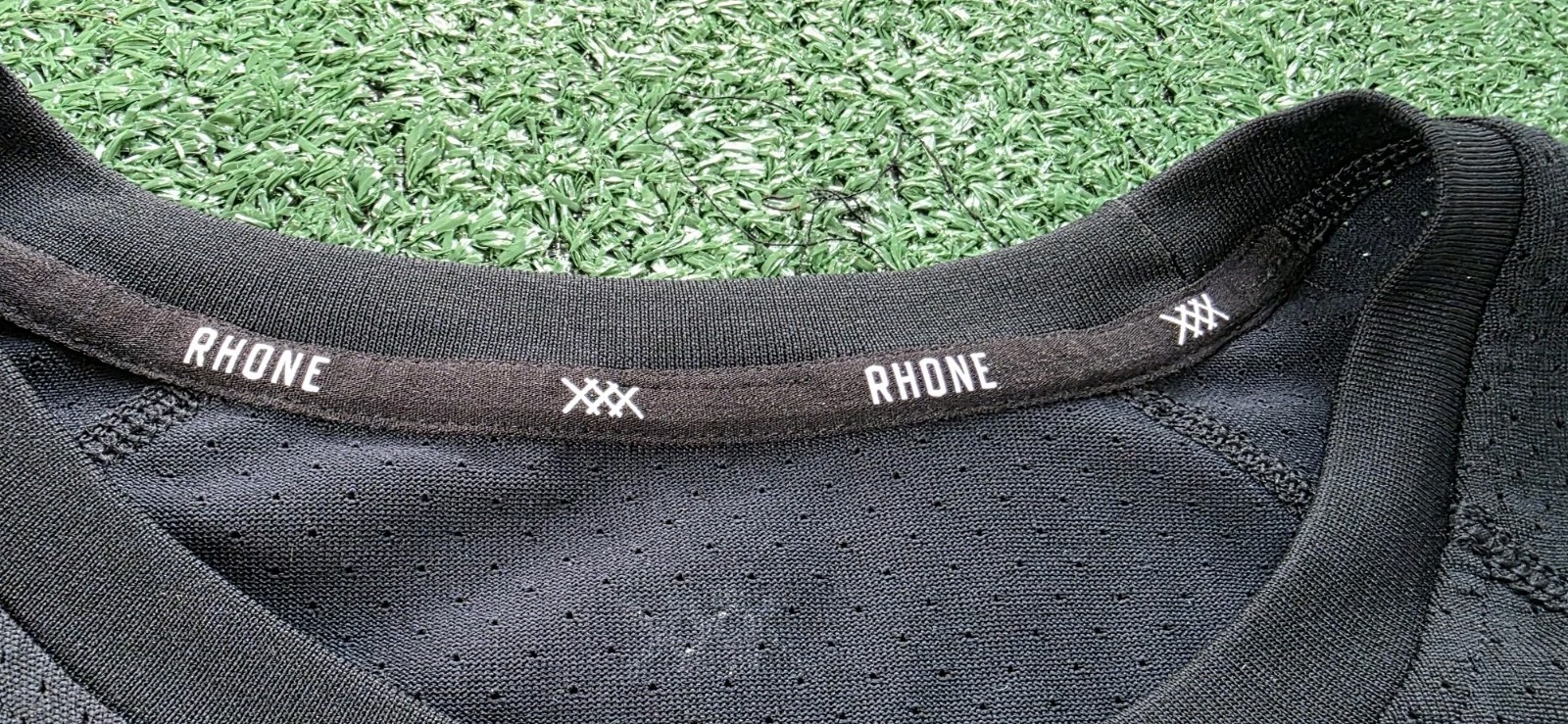 Rhone Tank Performance Vented Running Workout Black Gym Mens Large gallery
