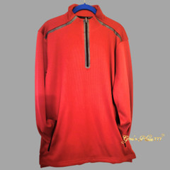 NWT Msx By Michael Strahan Mens Long Sleeve Quarter-Zip Mesh Pullover Top Sz M