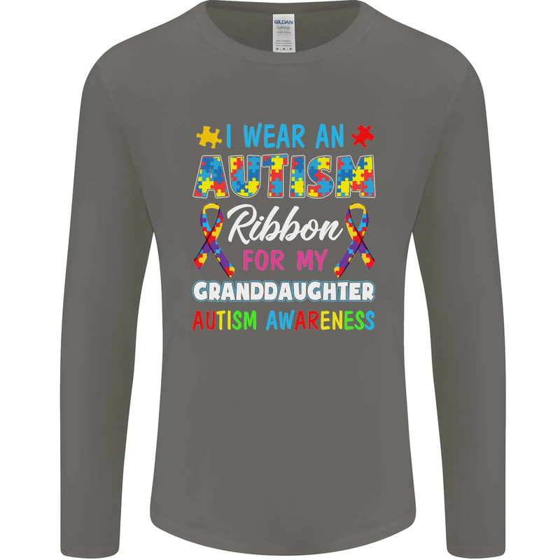 Autism Ribbon For My Granddaughter Autistic Mens Long Sleeve T-Shirt gallery