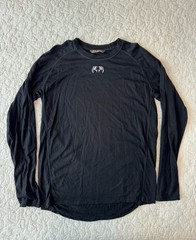 KUIU Long Sleeve Shirt Mens Medium Black Merino Wool Base Layer Lightweight READ