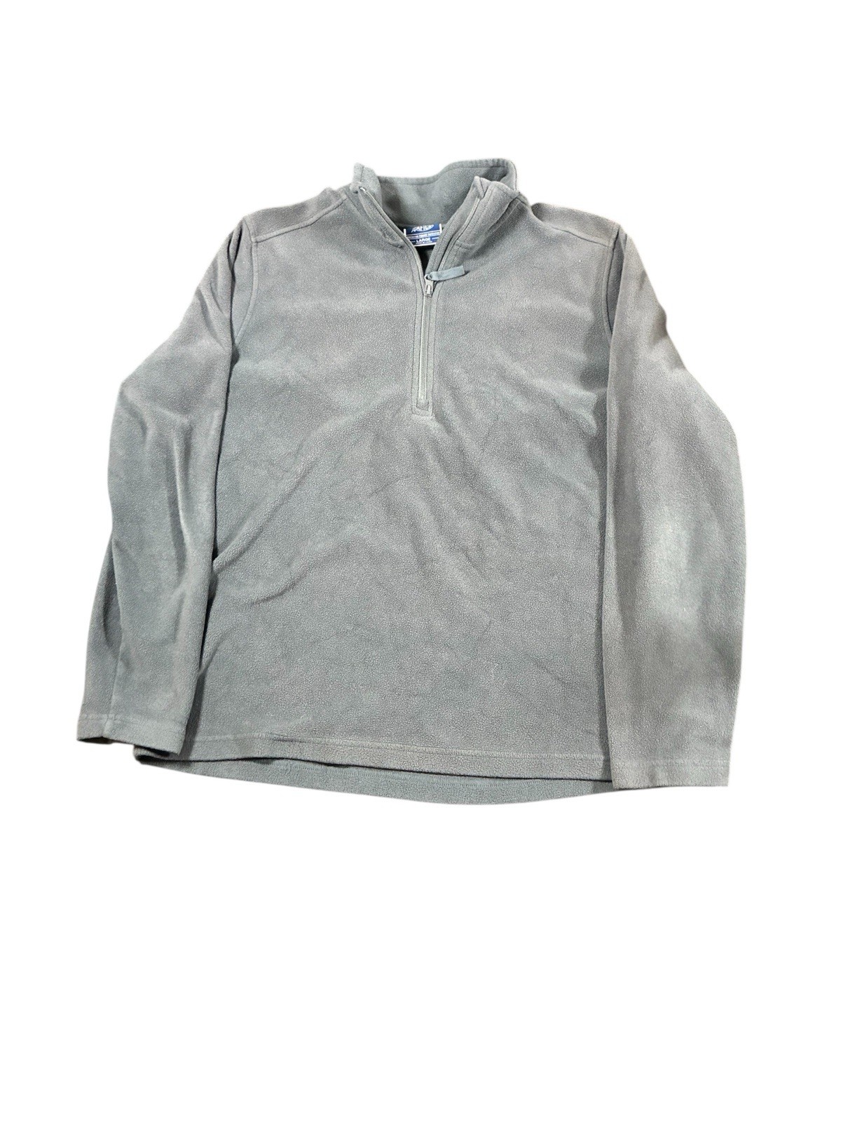 AFTCO 1/2 ZIp Pullover Men Large Gray Fleece Performance Mock Neck Long Sleeve gallery