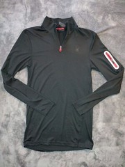 SPYDER ACTIVE Black 1/4 Zip Long Sleeve Pullover Shirt ProwB 63619 Men’s Size S