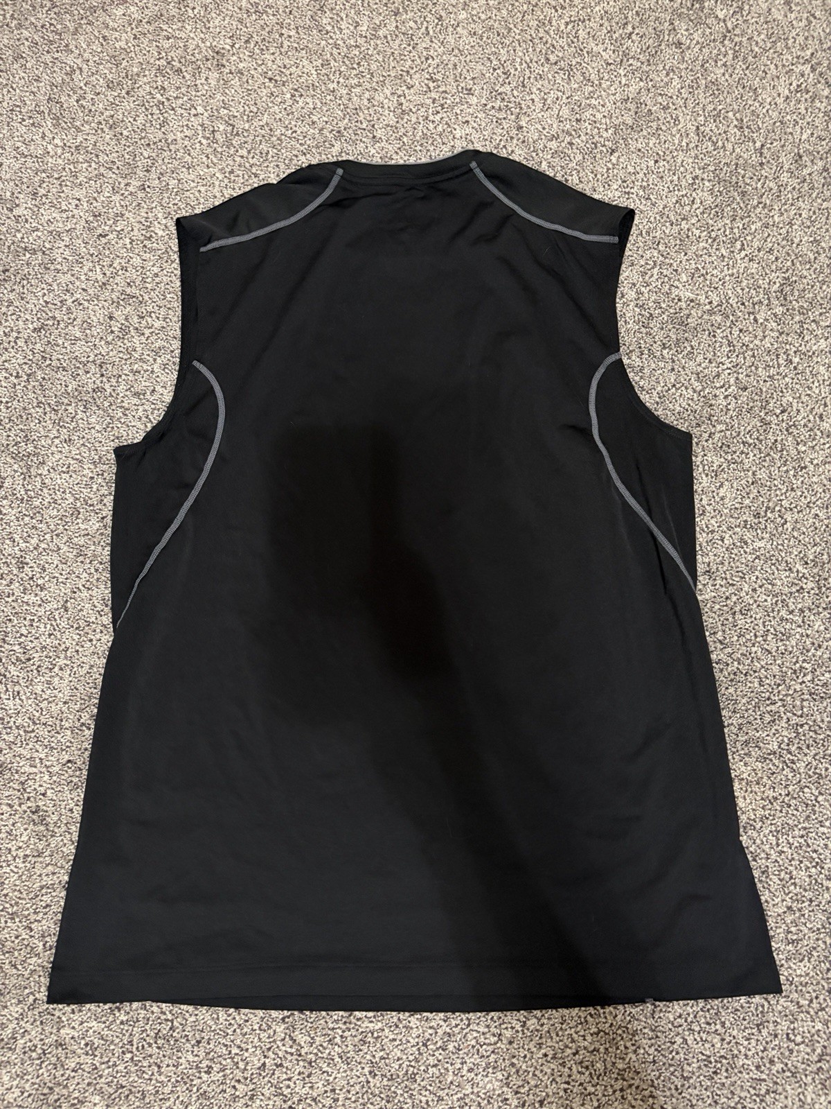 Nike Pro Combat Dri-FIT Compression Sleeveless Tank Top Men's L Black Gray gallery