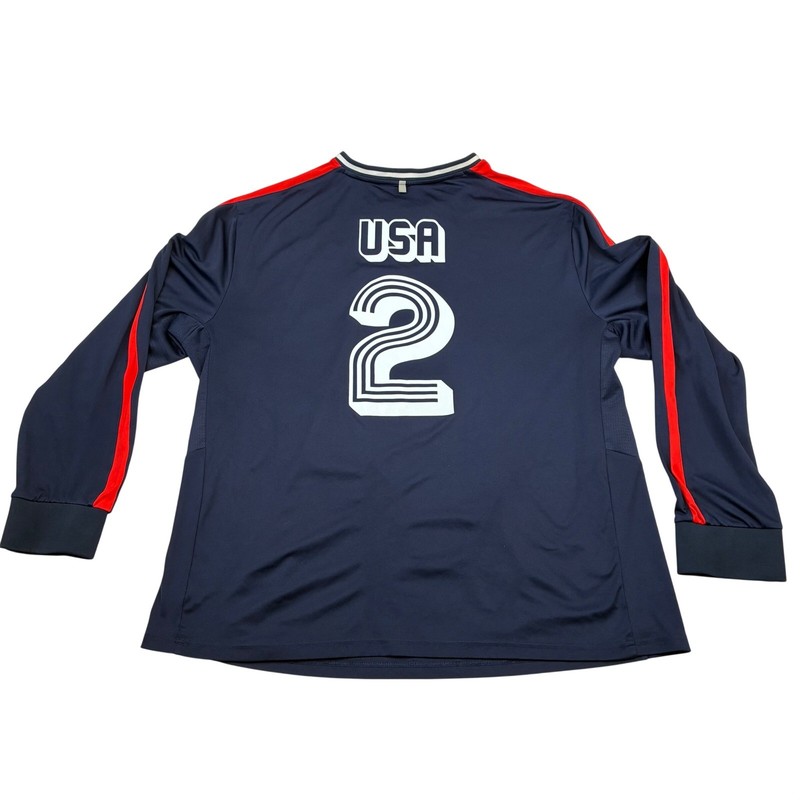 Polo Sport Ralph Lauren Jersey Mens XXL Navy USA Performance Long Sleeve V-Neck gallery