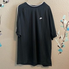 Nike referee crew neck T-shirt M ribbed white stripe