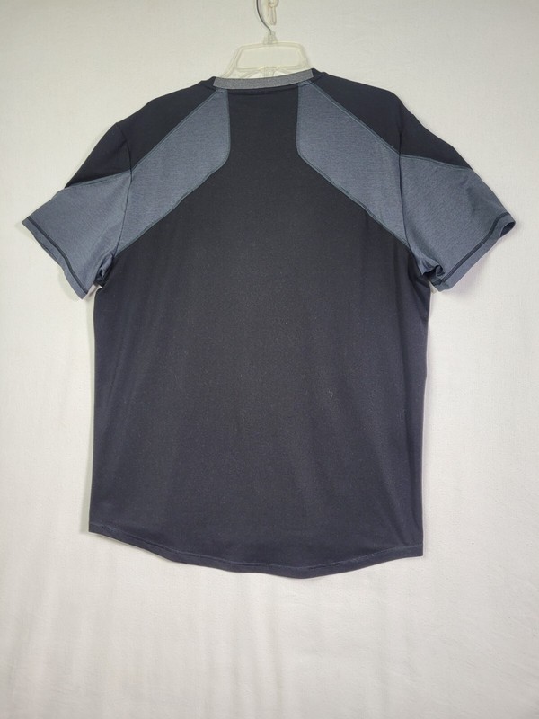 Calvin Klein Performance Shirt Men Size L Stretch Dry Tech Active Black Gray gallery