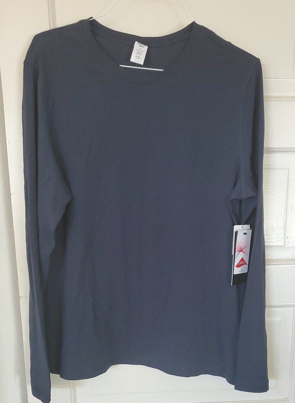 NWT 90 DEGREE BY REFLEX MEN'S OCEAN NAVY LONG SLEEVE SHIRT SZ LARGE gallery
