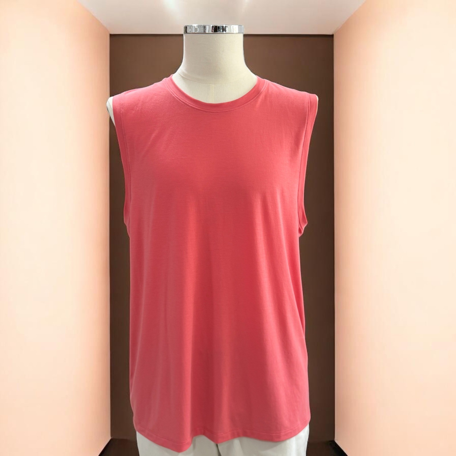 VRST Mens Icon Tank Pink Rouge Moisture Wicking UV Protection Size M NEW gallery