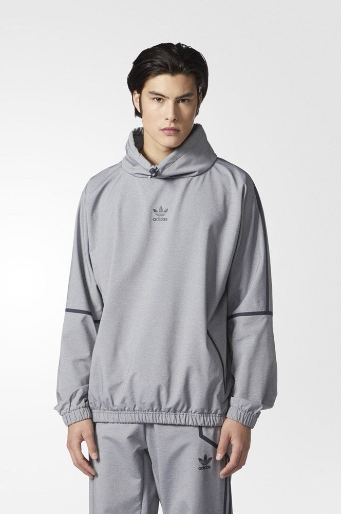 Adidas Taped Mock Neck Pullover Jacket Size Small $99