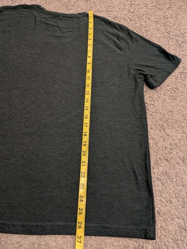 Vuori Strato Tech Tee Short Sleeve Dark Charcoal Navy Heather V126 Men's Large gallery